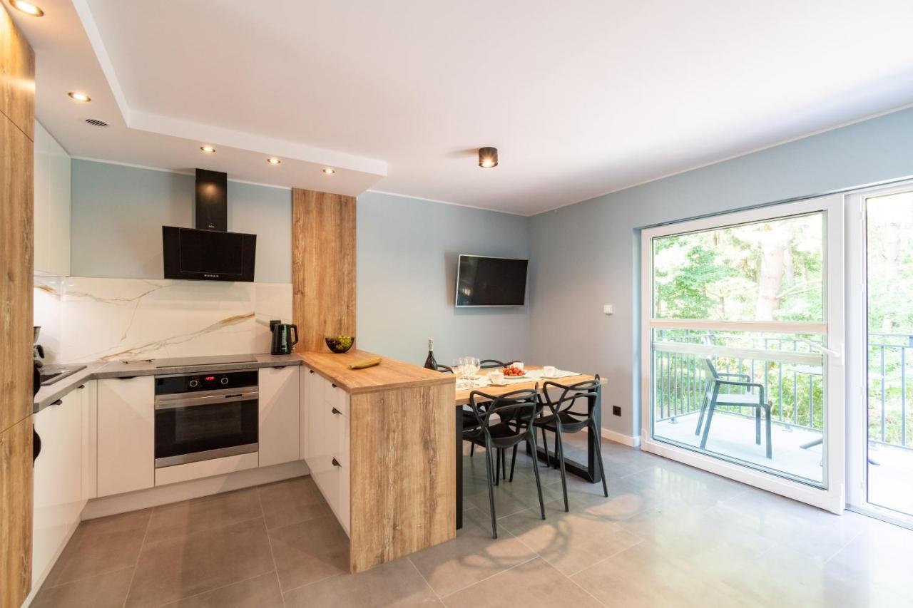 Apartamenty W Sam Las By Klif Ustka Dış mekan fotoğraf